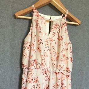floral keyhole dress